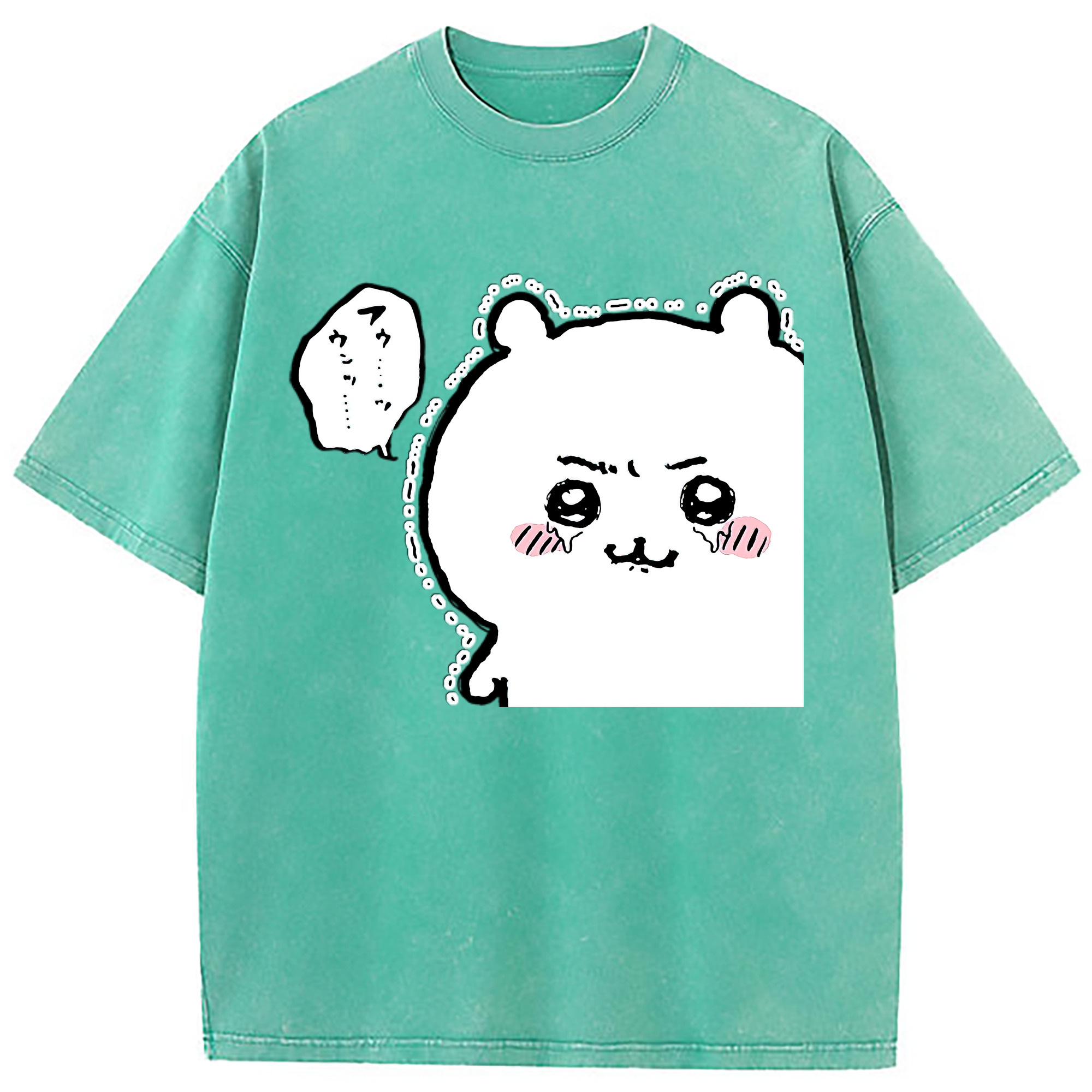 （画像用） ちいかわ ちいかわ Chii-kawa chiikawa 綿100% ヴィンテージ風 半袖Tシャツ（フロントプリント）